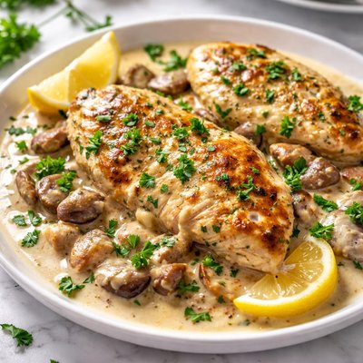 Image of Unbeatable Chicken and Cream Sauce