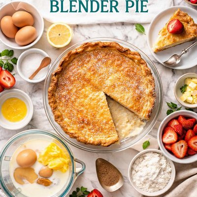 Image of Unbelievable Blender Pie Aka Make Your Own Crust Pie