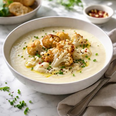 Image of Unbelievable Fat Free Cauliflower Soup