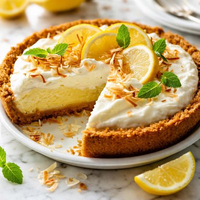 Image of Unbelievable Lemon Coconut Pie