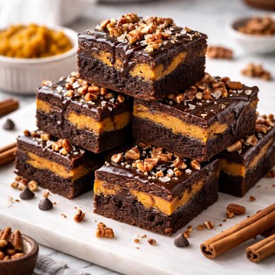 Image of Unbelievable Pumpkin Fudge Brownies