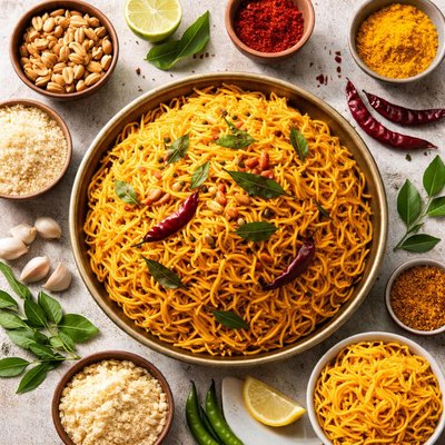 Image of Unbelievably Good Homemade Omapodi or Sev