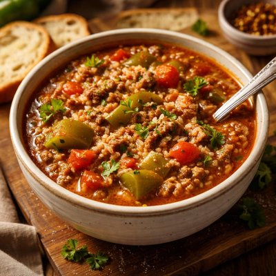 Image of Unstuffed Green Pepper Soup