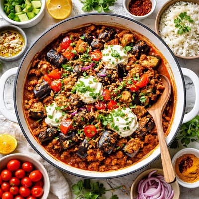 Image of Unstuffed Stuffed Curried Eggplant