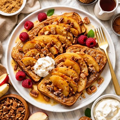 Image of Upside Down Apple French Toast
