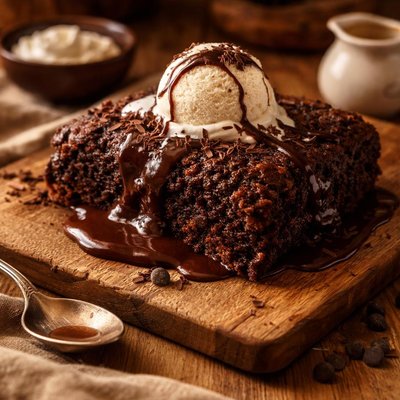 Image of Upside Down Chocolate Pudding Cake