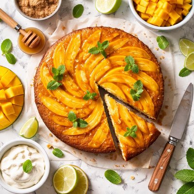 Image of Upside Down Mango Cake