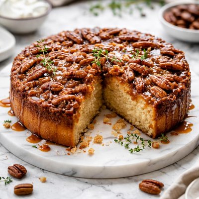 Image of Upside Down Pecan Cake