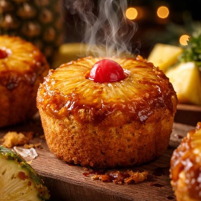 Image of Upside Down Pineapple Muffins