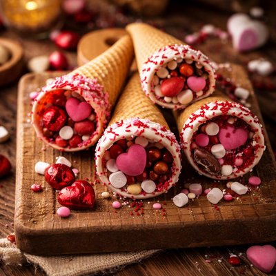 Image of Valentine Candy Cones