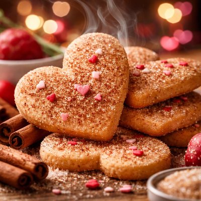Image of Valentine Cinnamon Shortbread Cookies