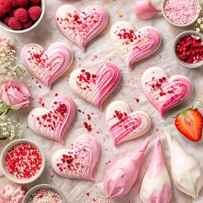 Image of Valentine Meringue Hearts