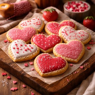 Image of Valentine Rich Rolled Cookies