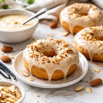 Image of Vanilla Almond Glaze for Doughnuts