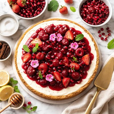 Image of Vanilla Bean Cheesecake Ruby Topping