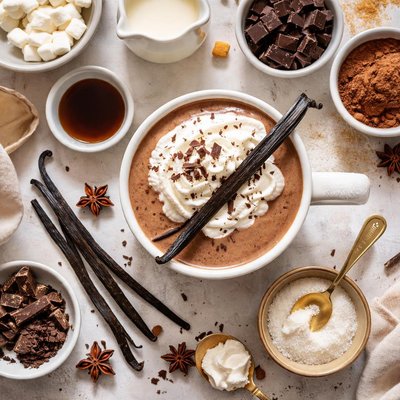 Image of Vanilla Bean Infused Hot Chocolate