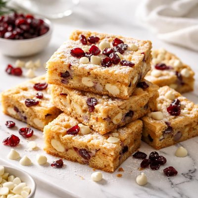 Image of Vanilla Chip Cranberry Blondies