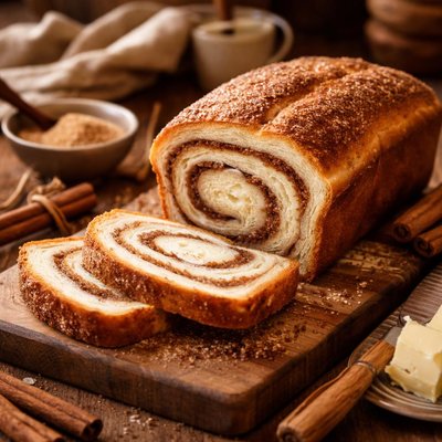 Image of Vanilla Cinnamon Swirl Bread