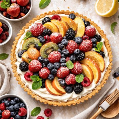 Image of Vanilla Cream Fruit Tart