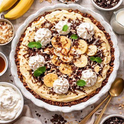 Image of Vanilla Cream Pie Chocolate Coconut Banana Cream Pudding