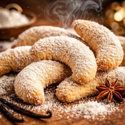 Image of Vanilla Crescents Vanilkove Rohlicky