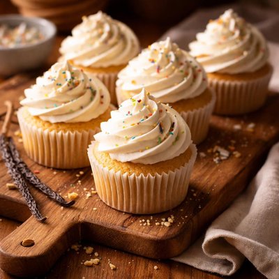 Image of Cupcakes de Vainilla con Glaseado