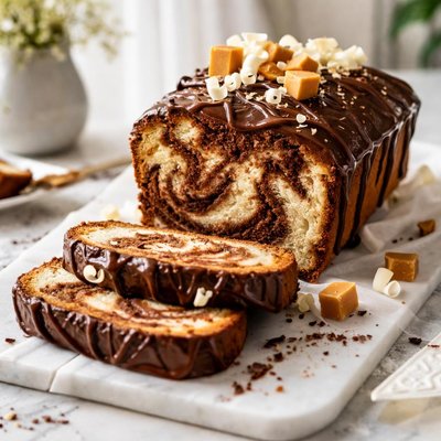 Image of Vanilla Fudge Marble Cake