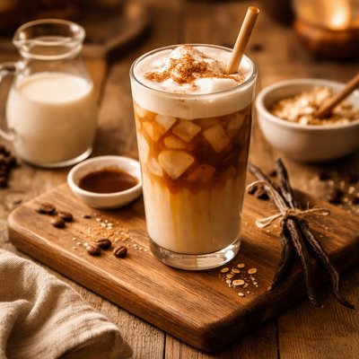 Image of Café con Leche Helado de Vainilla Bajo en Carbohidratos