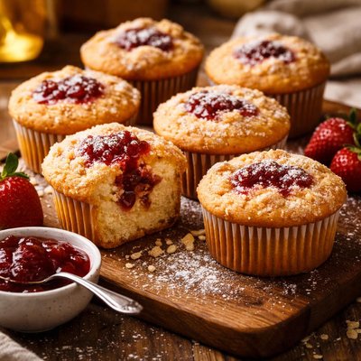 Image of Vanilla Jam Muffins