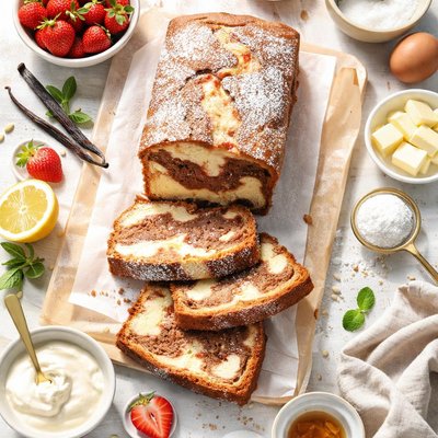 Image of Vanilla Marbled Pound Cake