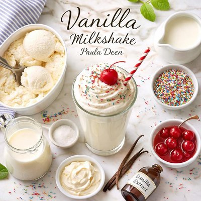 Image of Vanilla Milkshake Paula Deen