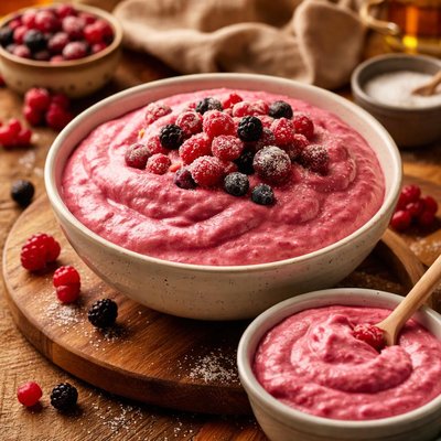 Image of Vatkattu Marjapuuro Whipped Berry Pudding