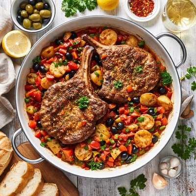 Image of Veal Chops Portuguesa