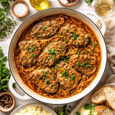 Image of Veal in Onion Gravy