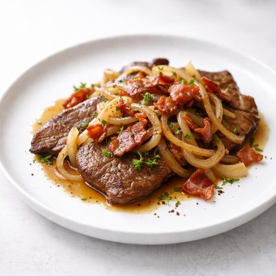 Image of Veal Liver with Onions Bacon