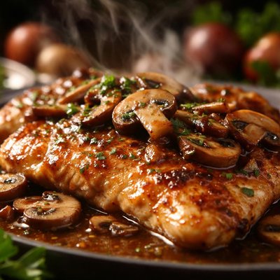 Image of Veal or Chicken Scaloppine Marsala