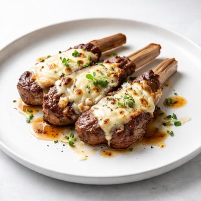 Image of Veal Ribs with Fontina Cheese
