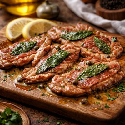 Image of Veal Scaloppine Saltimbocca