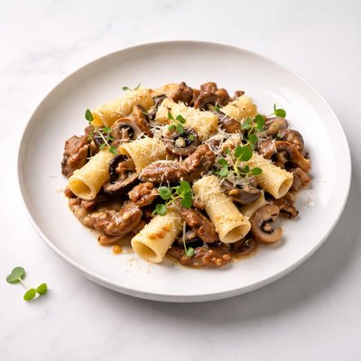 Image of Veal with Mushrooms Rigatoni