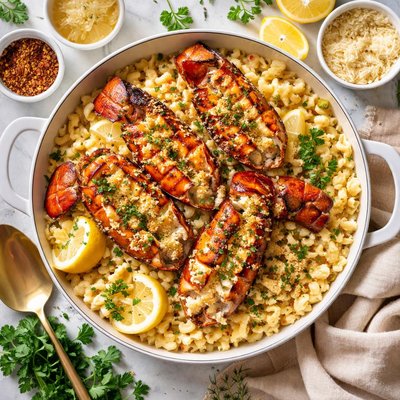 Image of Vegas Style Mac N Cheese with Grilled Lobster