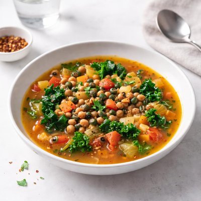 Image of Vegetable and Black Eyed Pea Soup