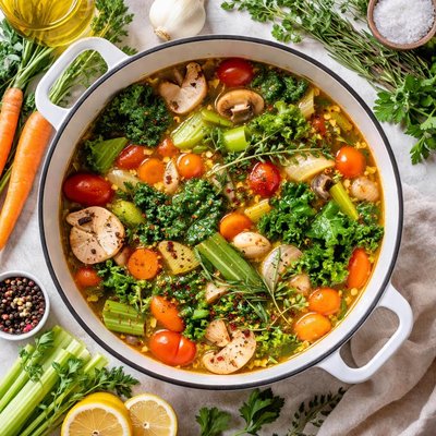 Image of Vegetable and Herb Broth