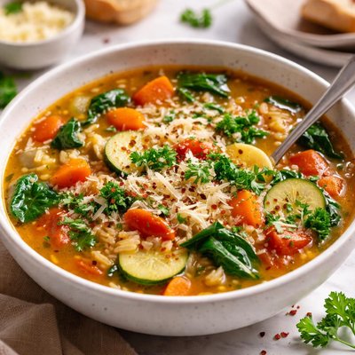 Image of Vegetable and Rice Soup