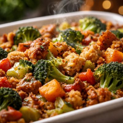 Image of Vegetable and Stuffing Bake