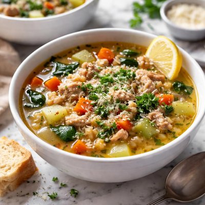 Image of Vegetable Barley and Turkey Soup