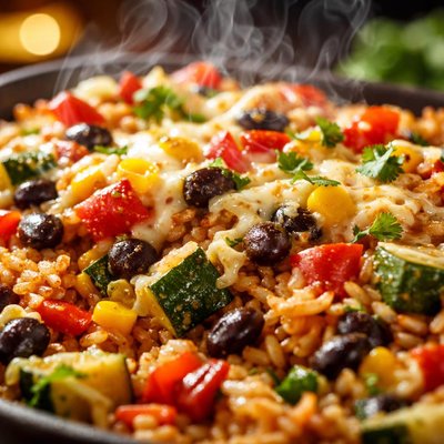 Image of Vegetable Bean Rice Casserole