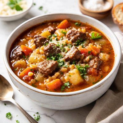 Image of Vegetable Beef and Barley Soup