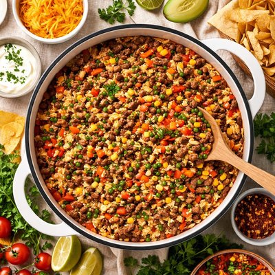 Image of Vegetable Beef and Rice Potluck