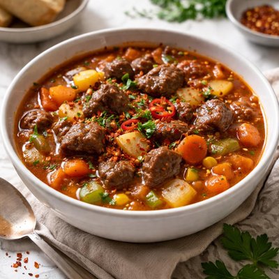 Image of Vegetable Beef Stew with a Kick