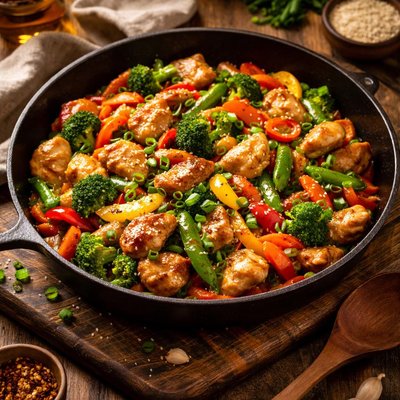 Image of Vegetable Chicken Stir Fry